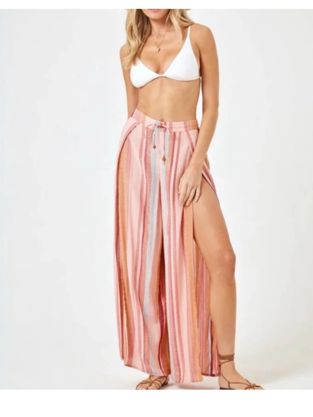 L*Space Santa Monica Striped Wide Leg Pants